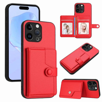 Essential Phone Case With Card Storage For Everyday Errands red PU leather wallet case with snap closure and card slots for phone protection
