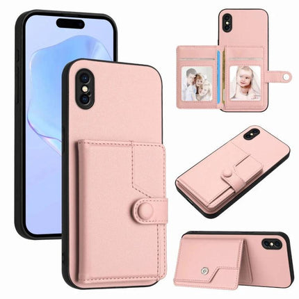 Versatile Card Slot Phone Case For Everyday Carry And Quick Errands On The Go Daily - pink leather wallet-style phone case with card slot and kickstand
