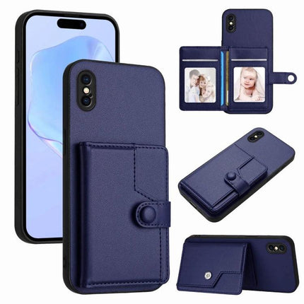 Versatile Card Slot Phone Case For Everyday Carry And Quick Errands On The Go Daily navy leather wallet case with card slot and kickstand