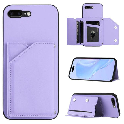 IPhone Case With Card Slots lavender wallet-style case with wrist strap, card pockets, ID window and stand functionality