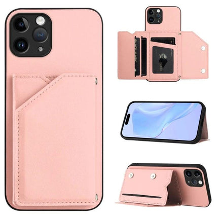 Phone Case With Card Slots For Daily Essentials - pink folio wallet case with magnetic closure, detachable wrist strap, card and ID pockets