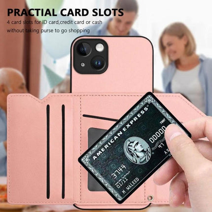 Phone Case With Card Slot For Everyday Essentials showing pink wallet phone case with multiple card slots, magnetic closure and detachable wrist strap