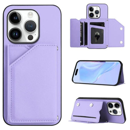 Compact Phone Case With Card Holder For Daily Essentials in lavender showing back card pocket, open card slots, and phone stand view