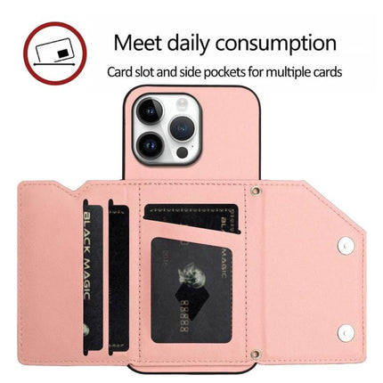 Compact Phone Case With Card Holder For Daily Essentials - pink wallet phone case with multiple card slots and clear ID window