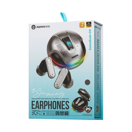 REMAX Wireless Gaming Earbuds With Noise Cancellation For Commuting compact GameBuds G9 with ANC and low-latency mode