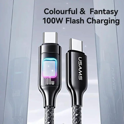 USAMS Colorful Light Cable for Daily Home Charging