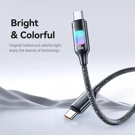 USAMS Colorful Light Cable for Daily Home Charging