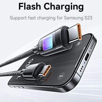 USAMS Colorful Light Cable for Daily Home Charging