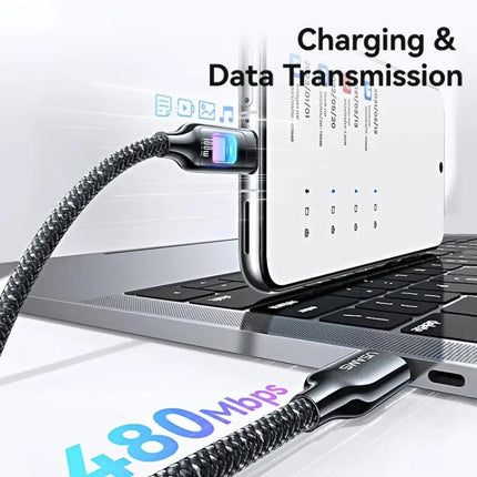 USAMS Colorful Light Cable for Daily Home Charging