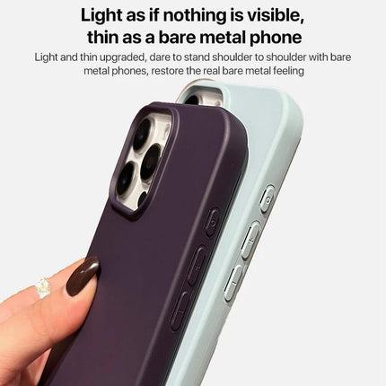 Durable Silicone Phone Case for Everyday Protection shown in slim purple and mint silicone, raised camera lip and textured grip for commuting and workouts