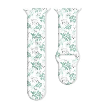 Christmas Silicone Apple Watch Band Reverse Buckle 38mm-42mm