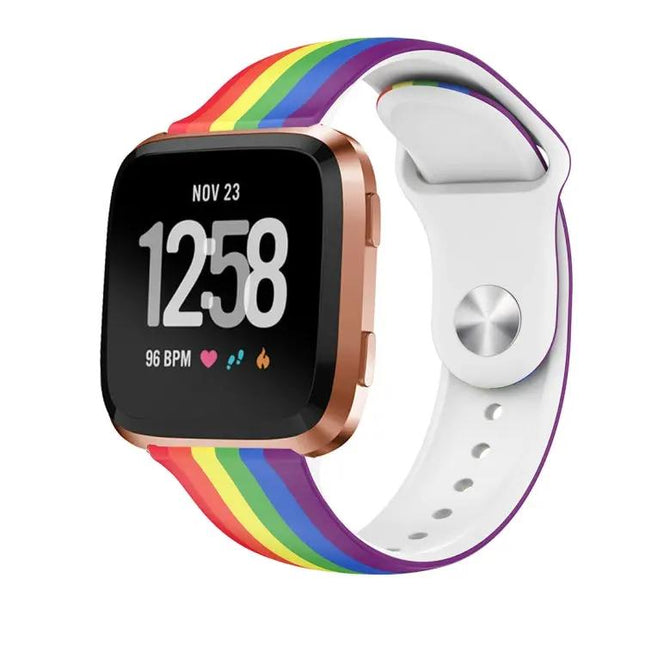 22mm Printed Silicone Watch Strap for Fitbit Versa 2 Lite