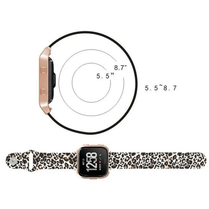 22mm Printed Silicone Watch Strap for Fitbit Versa 2 Lite