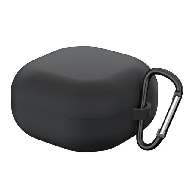 Samsung Galaxy Buds Live Case for Everyday Protection on the Go – black dust-proof silicone case with charging access and carrying hook