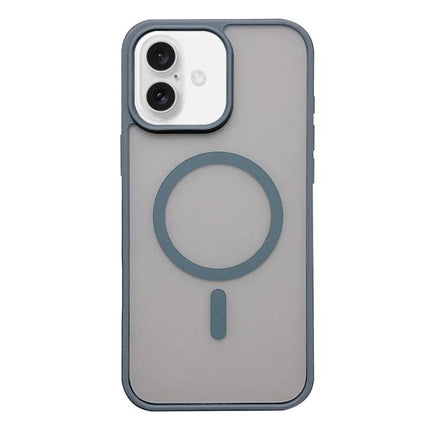 Essential Protective Case for Daily iPhone Handling and Travel - slim gray acrylic TPU case with MagSafe ring, durable commuter travel protection