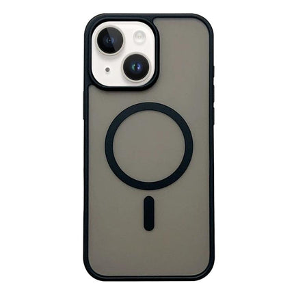 Frosted MagSafe Case For iPhone 14 slim frosted acrylic TPU blend with MagSafe ring and raised camera protection