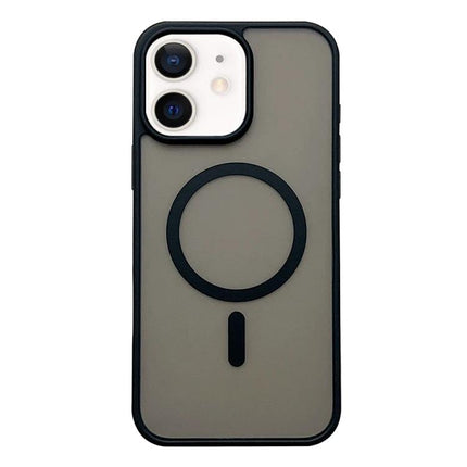 Frosted MagSafe iPhone Case for Everyday Protection showing frosted acrylic and TPU with MagSafe ring and camera cutout