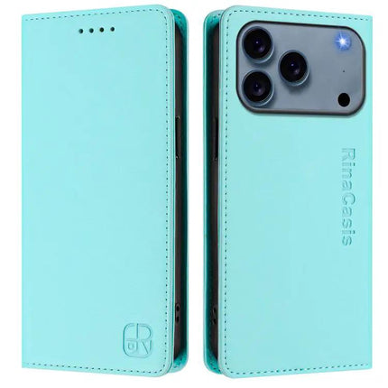 Dual-Folded Magnetic RFID Leather Phone Case For Everyday Use