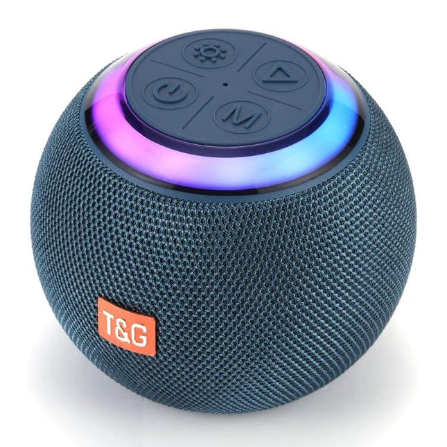 TG Portable Wireless Speaker For Outdoor Gatherings And Relaxation compact Bluetooth 5.3 speaker with LED ring and fabric finish