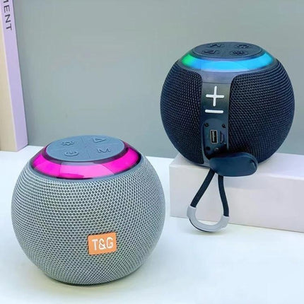 TG Portable Wireless Speaker For Outdoor Gatherings And Relaxation compact Bluetooth speaker with LED ring and carry loop