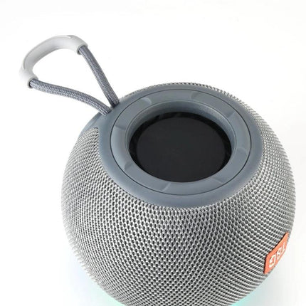 TG Portable Wireless Speaker For Outdoor Gatherings And Relaxation compact gray Bluetooth 5.3 speaker with carry loop