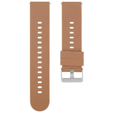 Silicone Watch Band 19mm With Steel Buckle Solid Color