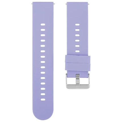 Silicone Watch Band 19mm With Steel Buckle Solid Color