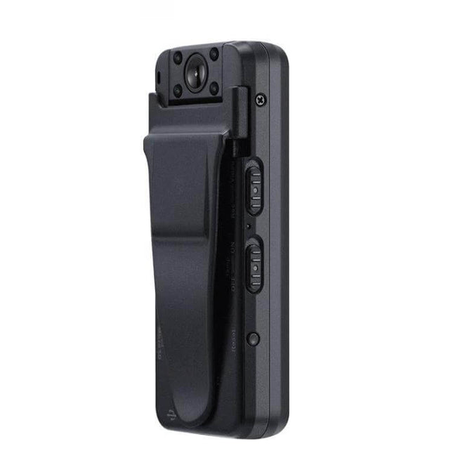 Z7 1080P HD Night Vision Video Recorder for Daily Use portable clip-on body camera showing side buttons and lens