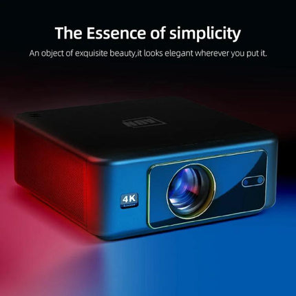 AUN Home Theater Projector with Smart Features for Family Viewing projecting vibrant Full HD 1920x1080P 4K-compatible image up to 300 inches
