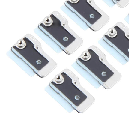 iPhone Flashlight Bracket for Everyday Phone Maintenance showing several replacement metal brackets on white background