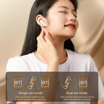 Lenovo Wireless Earphones For Commuting And Gym Use black white compact case Bluetooth 5.3 low-latency touch controls