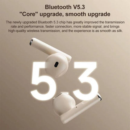 Lenovo Wireless Earphones For Commuting And Gym Use black white earbuds with Bluetooth 5.3 compact charging case for gym