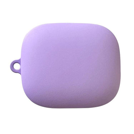 Essential Protective Case for Daily Earphone Travel in soft lavender silicone, compact pocket-sized earphone protector
