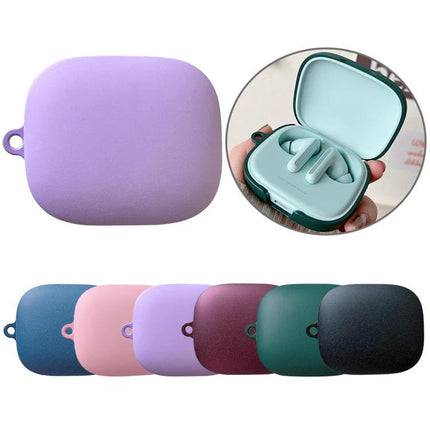 Essential Protective Case for Daily Earphone Travel in pastel purple showing compact travel storage for earbuds, pocket-friendly and scratch-resistant
