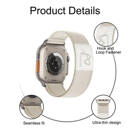 Nylon Loop Band For Apple Watch 38-49mm Adjustable