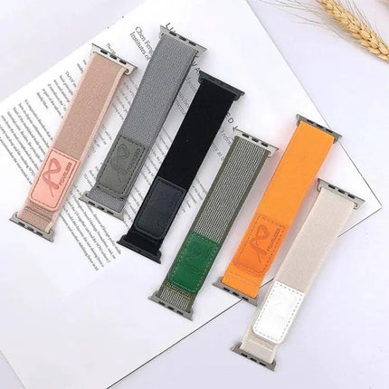 Nylon Loop Band For Apple Watch 38-49mm Adjustable