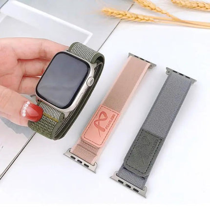 Nylon Loop Band For Apple Watch 38-49mm Adjustable