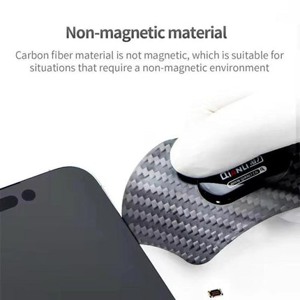 Qianli Multifunctional Carbon Fiber Prying Tool for Devices - 0.2mm non-magnetic carbon fiber blade gently prying smartphone screen without scratching components