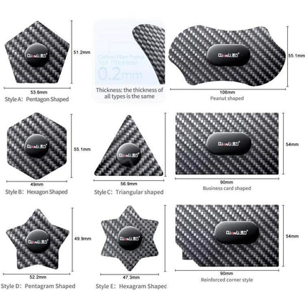Qianli Multifunctional Carbon Fiber Prying Tool for Devices - multiple 0.2mm carbon fiber shapes for safe smartphone and gadget disassembly