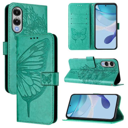 Butterfly Embossed Leather Wallet Case For Galaxy S26