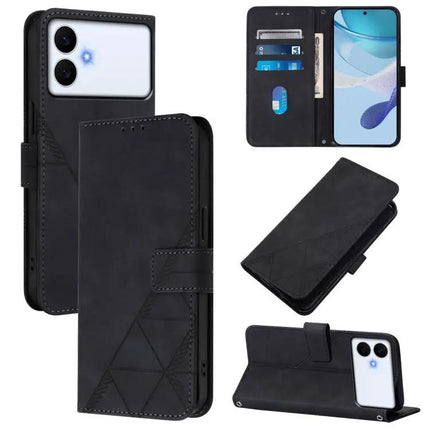 3D Embossed PU Leather Crossbody Flip Case For Galaxy S26