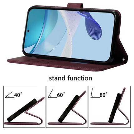 3D Embossed PU Leather Crossbody Flip Case For Galaxy S26