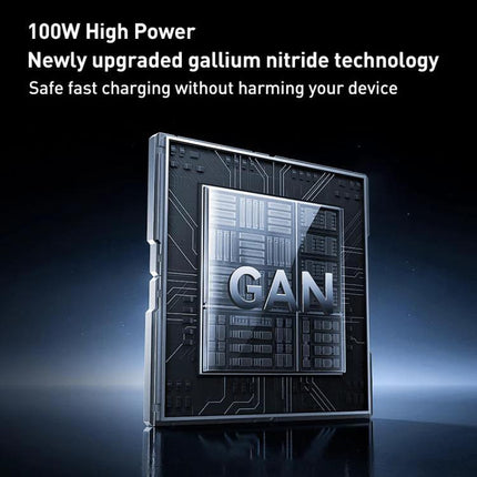 REMAX Charger for Daily Device Powering at Home or Travel 100W GaN fast charger compact for laptop smartphone tablet
