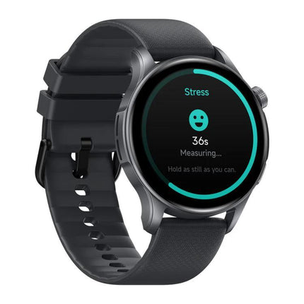 Zeblaze Smart Watch for Everyday Fitness and Daily Connectivity showing stress measurement on round display