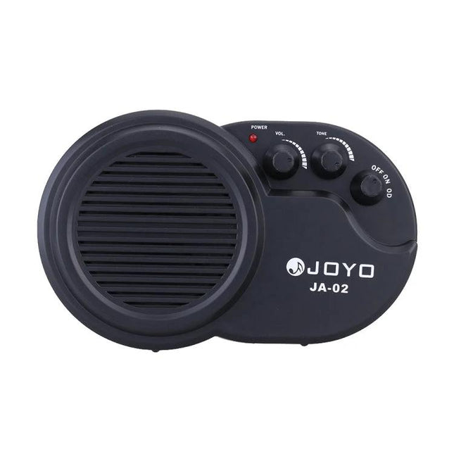 JOYO Mini Guitar Amplifier for Home Practice Sessions compact black JA-02 amp with volume and tone knobs, aux input and headphone option