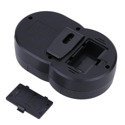 JOYO Mini Guitar Amplifier for Home Practice Sessions compact black battery compartment and belt clip shown