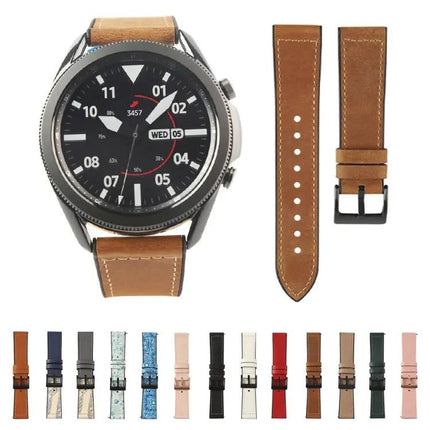 TPU Leather Replacement Strap Samsung Galaxy Watch 3 45mm