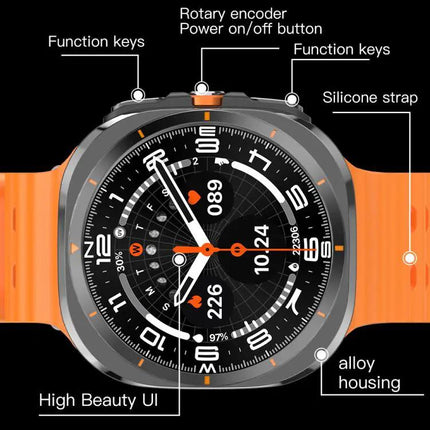 Bluetooth Smartwatch With 1.51 Inch Screen And Heart Monitor
