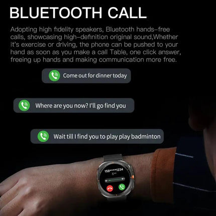 Bluetooth Smartwatch With 1.51 Inch Screen And Heart Monitor