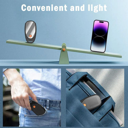 Handheld Digital Microscope for Up-Close Detail Examination compact, lightweight device shown in pocket and bag for easy inspection